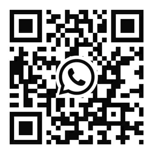 WhatsApp contact QR code supplied by HINGETRA