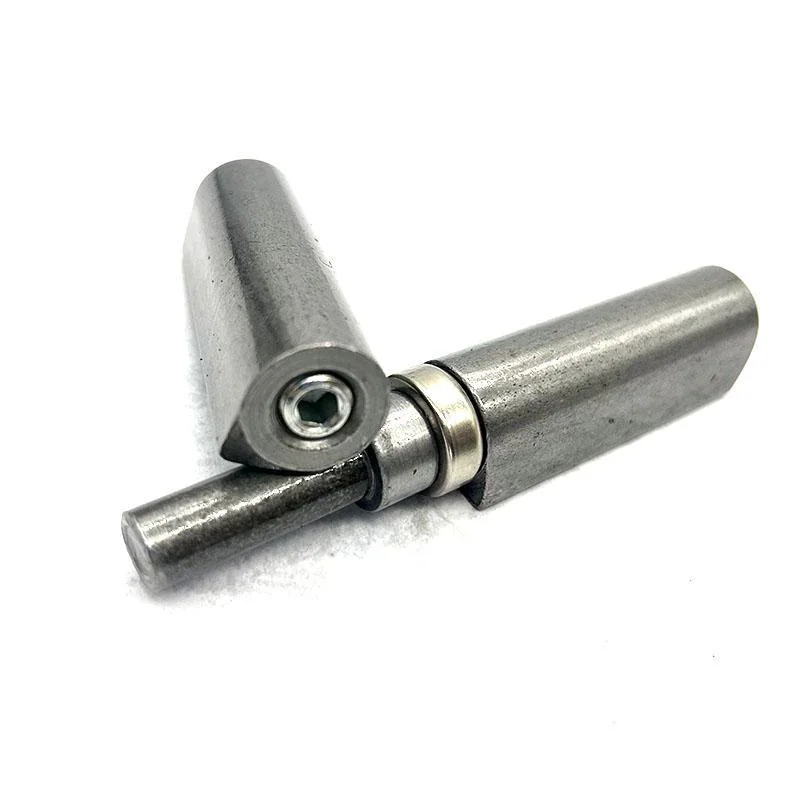 Adjustable weld-on hinge with a visible adjustment screw, from the product catalog