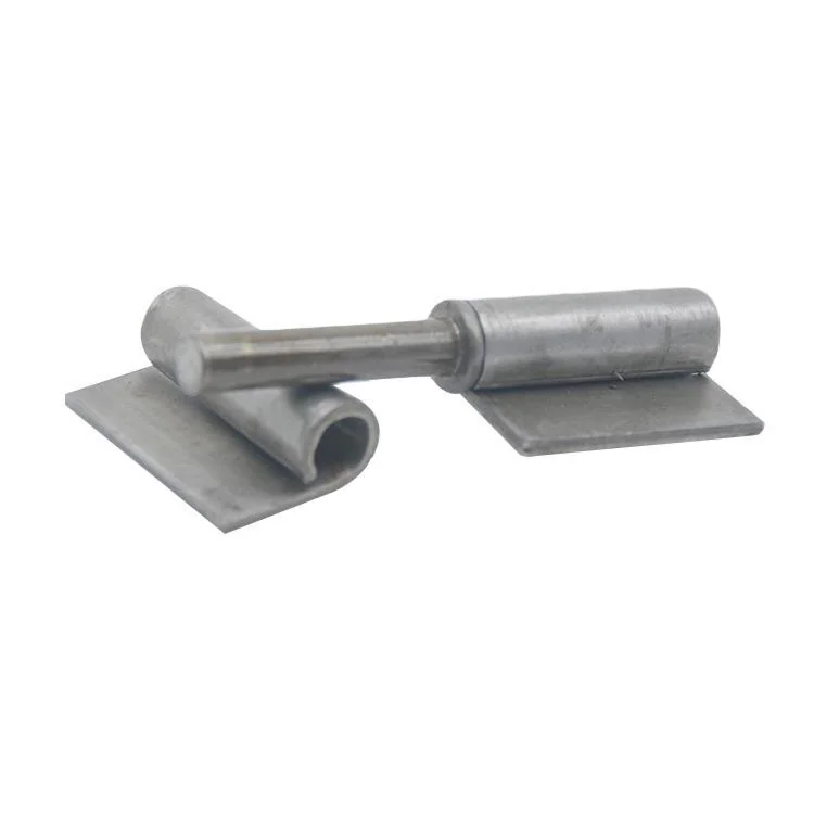 Flag hinge with weld-on leaves and separated pin, catalog page 14 design